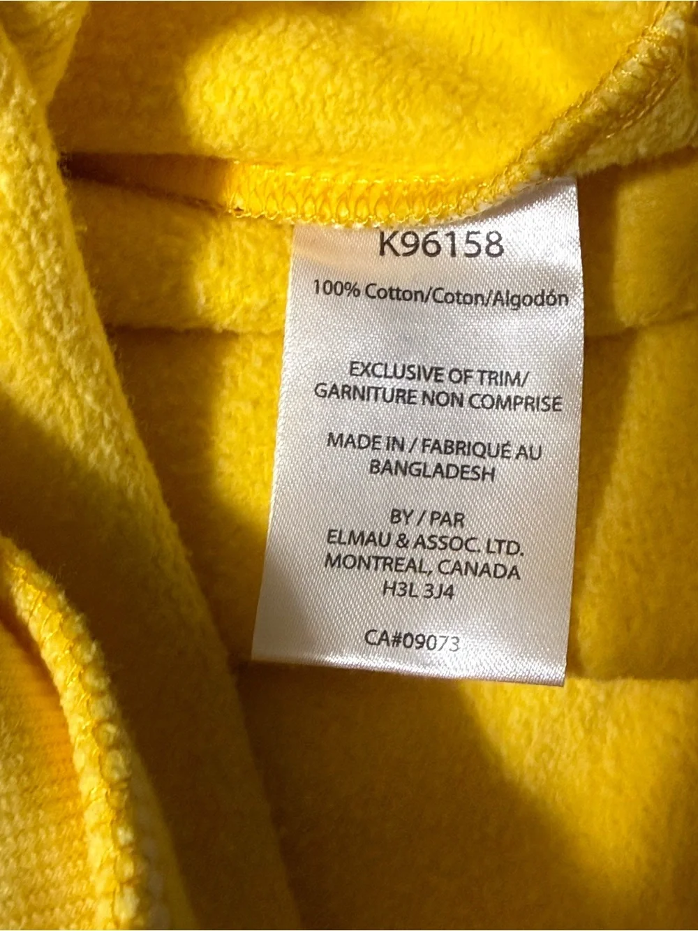 Kangol Sunlit Yellow Hooded Sweatshirt